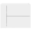 vidaXL Wall-mounted Bedside Cabinet White 45x30x35 cm