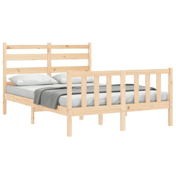 vidaXL Bed Frame without Mattress 120x200 cm Solid Wood Pine