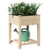 vidaXL Garden Planter Beige 60.5 x 60 x 76.5 cm Solid Fir Wood