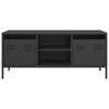 vidaXL TV Cabinet Black 101.5x39x43.5 cm Cold-rolled Steel