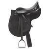 Kerbl Pony Saddle Leather Black 32196