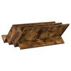 vidaXL Magazine Rack Smoked Oak 65 x 53 x 28.5 cm Engineered Wood