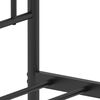 vidaXL Metal Bed Frame without Mattress with Headboard Black 120x200cm