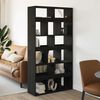 vidaXL Book Cabinet 2 pcs Black Oak 100 x 33 x 93.75 cm