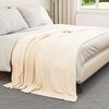 vidaXL Throw Blanket Cream 200 x 150 cm Fleece