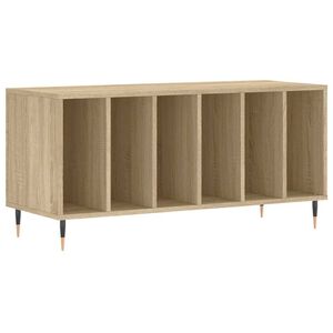 vidaXL Record Cabinet Sonoma Oak 100x38x48 cm Engineered Wood