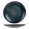 Cosy & Trendy Plat Plate with Stripes Pattern Atlantis 4 pcs &Oslash;27.5 cm Blue
