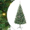 vidaXL Artificial Pre-lit Christmas Tree with Ball Set 210cm 910 Branches