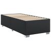 vidaXL Box Spring Bed with Mattress Black 90x200 cm Faux Leather
