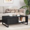 vidaXL Coffee Table Black Oak 90 x 60 x 35 cm Engineered Wood