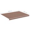 vidaXL Replacement Fabric for Awning Brown 4x3 m