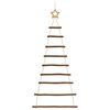 vidaXL&nbsp;Hanging Christmas Trees with Top Stars 2 pcs 55x120 cm Natural Branch
