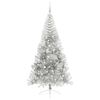 vidaXL Artificial Pre-lit Christmas Tree Silver 210 cm PET