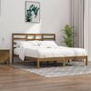 vidaXL Bed Frame without Mattress Honey Brown Solid Wood 200x200 cm