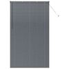 vidaXL Window Blind with Curtains Manual Dark grey Aluminium
