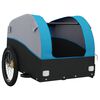 vidaXL Bike Trailer Black and Blue 45 kg Iron