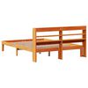 vidaXL Bed Frame without Mattress Wax Brown 140x190 cm Solid Wood Pine