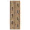 vidaXL Wall-Mounted Coat Rack Artisan Oak 30 x 1.5 x 80 cm