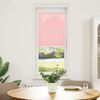 vidaXL Pleated Blind Pink 45x150 cm Fabric Width 44.4 cm Polyester