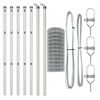 vidaXL Fence with Posts Silver 0.4 x 10 m Steel
