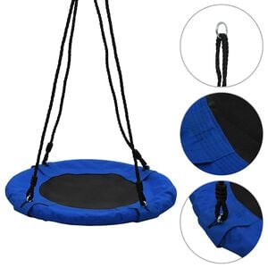 vidaXL Swing | Blue | Oxford fabric, PP mat, PE rope | 60 cm diameter