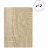 vidaXL Decor Panels 12 pcs Sonoma Oak 30 x 42 x 0.27 cm