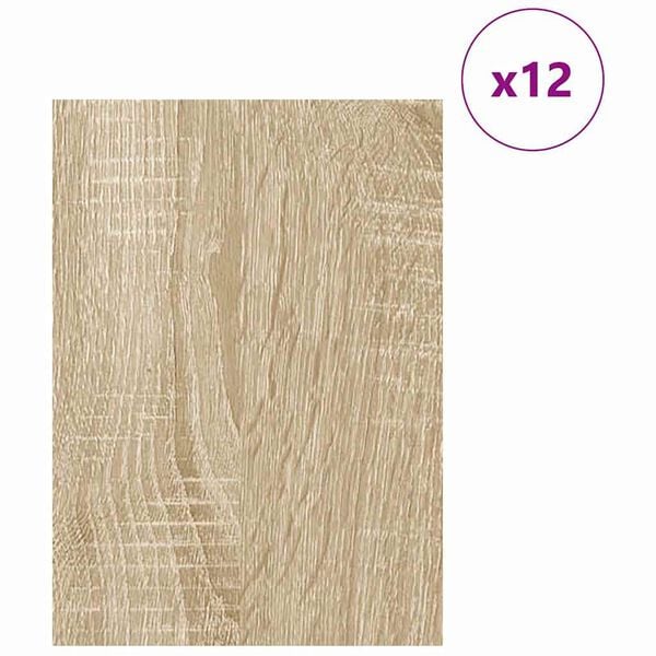 vidaXL Decor Panels 12 pcs Sonoma Oak 30 x 42 x 0.27 cm