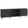 vidaXL TV Cabinet 150 x 31 x 50 cm Black Engineered Wood