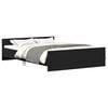vidaXL Bed Frame without Mattress Black 140x200 cm