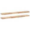 vidaXL Floating Shelves 2 pcs 140x20x4 cm Untreated Solid Wood Acacia
