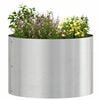 vidaXL Planter Ring Silver 30 x 30 x 20 cm Stainless Steel