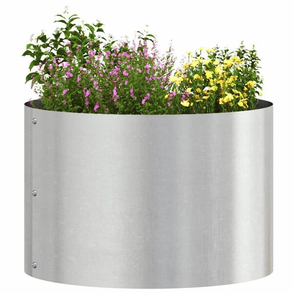 vidaXL Planter Ring Silver 30 x 30 x 20 cm Stainless Steel