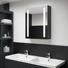 vidaXL LED Bathroom Mirror Cabinet 50x13x70 cm