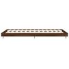 vidaXL Bed Frame without Mattress Brown Oak 90x190 cm Single Engineered Wood