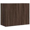 vidaXL Wall Cabinet Brown Oak 75x35x60 cm Engineered Wood