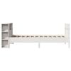vidaXL Bookcase Bed without Mattress White 100x200cm Solid Wood Pine