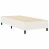 vidaXL Platform Bed Frame Cream 90 x 200 cm Fabric