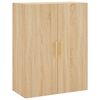 vidaXL Highboard Sonoma Oak 69.5x34x180 cm Engineered Wood