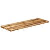 vidaXL Table Top Live Edge 120x40x2.5 cm Solid Wood Rough Mango