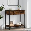 vidaXL Console Table Smoked Oak 75x34.5x75 cm Engineered Wood