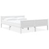 vidaXL Bed Frame without Mattress Solid Pinewood White 120x200 cm