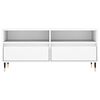 vidaXL TV Cabinet White 100x34.5x44.5 cm Engineered Wood
