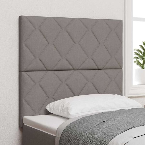 vidaXL Headboard with Headboard Taupe 100 cm Faux Leather
