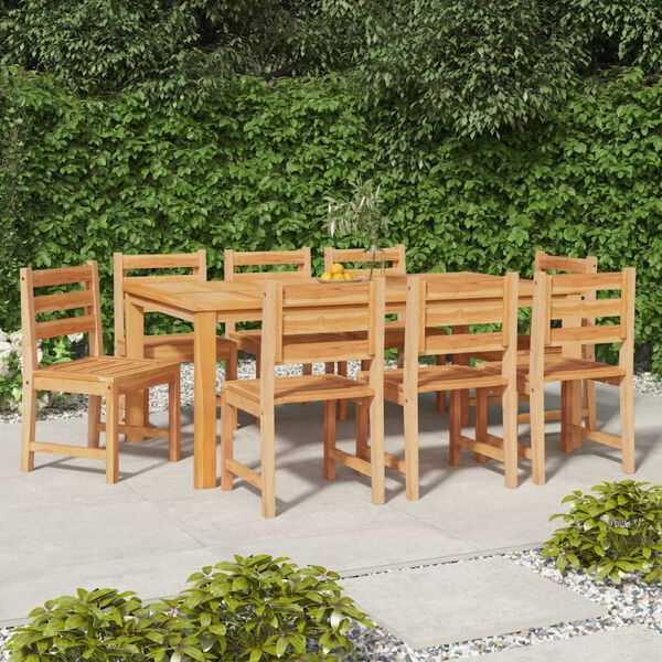 vidaXL Garden Chairs 8 pcs Solid Wood Teak