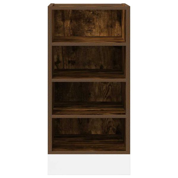 vidaXL Bottom Cabinet Riga Smoked Oak 40x44.5x81.5 cm Engineered Wood