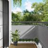 vidaXL Balcony Screen Light Grey 75 x 200 cm PU coated oxford alu