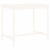 vidaXL 5 Piece Garden Bar Set White Solid Wood Pine
