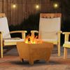 vidaXL Fire Pit Brown 50 x 50 x 38 cm Steel