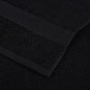 vidaXL Towels "FROGN" 4 pcs Black 100x200 cm 360 gsm