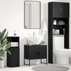 vidaXL Bathroom Sink Cabinet Black Oak 60 x 30 x 60 cm Engineered Wood